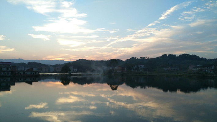 白马水库夕阳